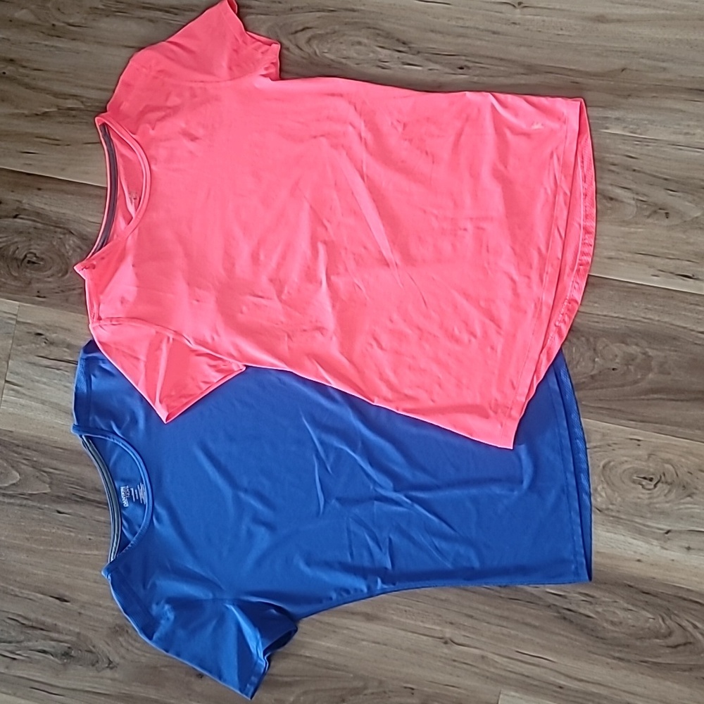 2 Danskin Dri More exercise T's